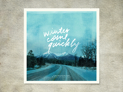 Winter Come Quickly album art album cover ice mix playlist snow winter