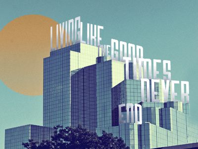 Good Times architecture building dallas dfw overlay perspective texture type typography
