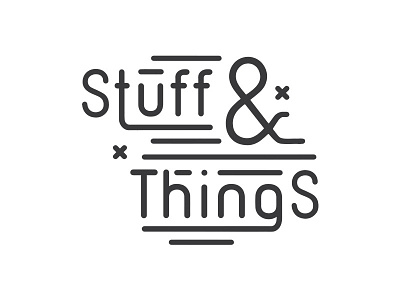 stuff & things and branding identity logo stuff stuff things stuff and things things