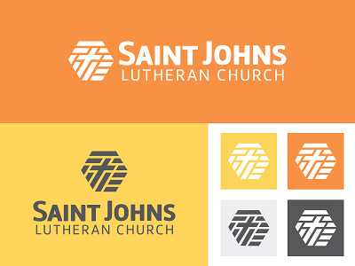 SAINT JOHNS LUTHERAN branding christian church faith identity logo