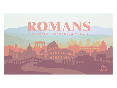 ROMANS series art christ christian church gospel paul romans rome series sermon graphics sermon series trinity