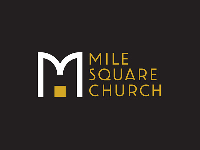 Mile Square Church branding christian church hoboken identity logo mile nj square