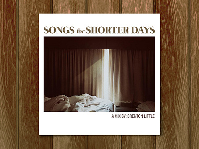 Songs for Shorter Days album album art autumn designersmx fall mix music november playlist songs spotify