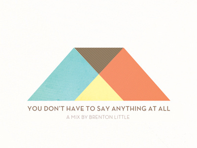 You Don't Have To Say Anything Dribbble designersmx lines minimal shapes simple texture vector