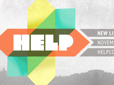 Thehelp B church conference help logo texture