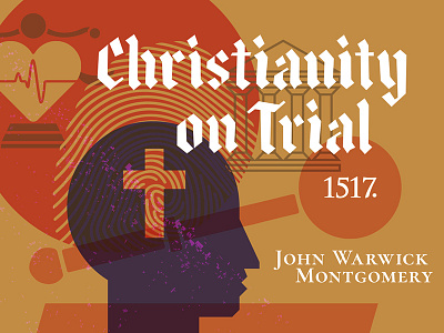 Christianity on Trial - art 1517 album art christian christianity cross illustration justice podcast law minimal texture theology trial