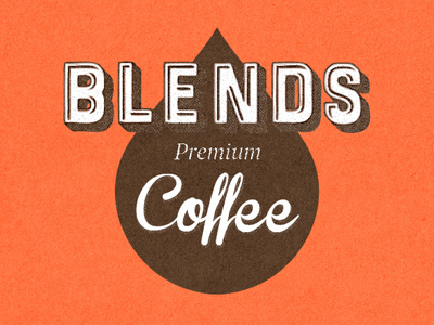 Blends Mockup2 blends branding coffee logo logos orange product rebranding texture textures