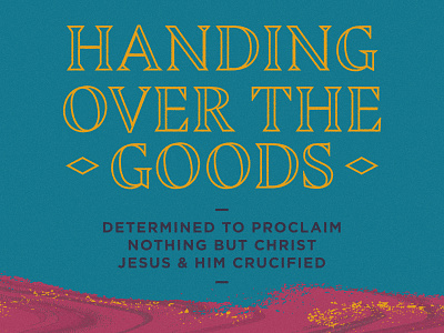 Handing Over The Goods - V2 1517 book book art book cover christ christian christianity cover goods handing over lutheran minimal texture theology