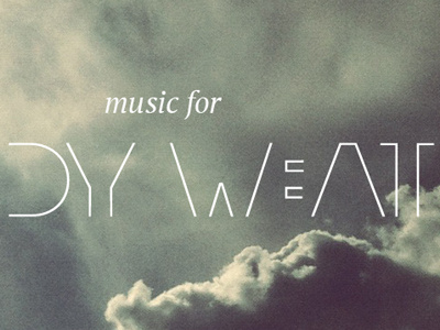 Cw Mix Dribbble clouds cloudy designers.mx designersmx music texture typography weather