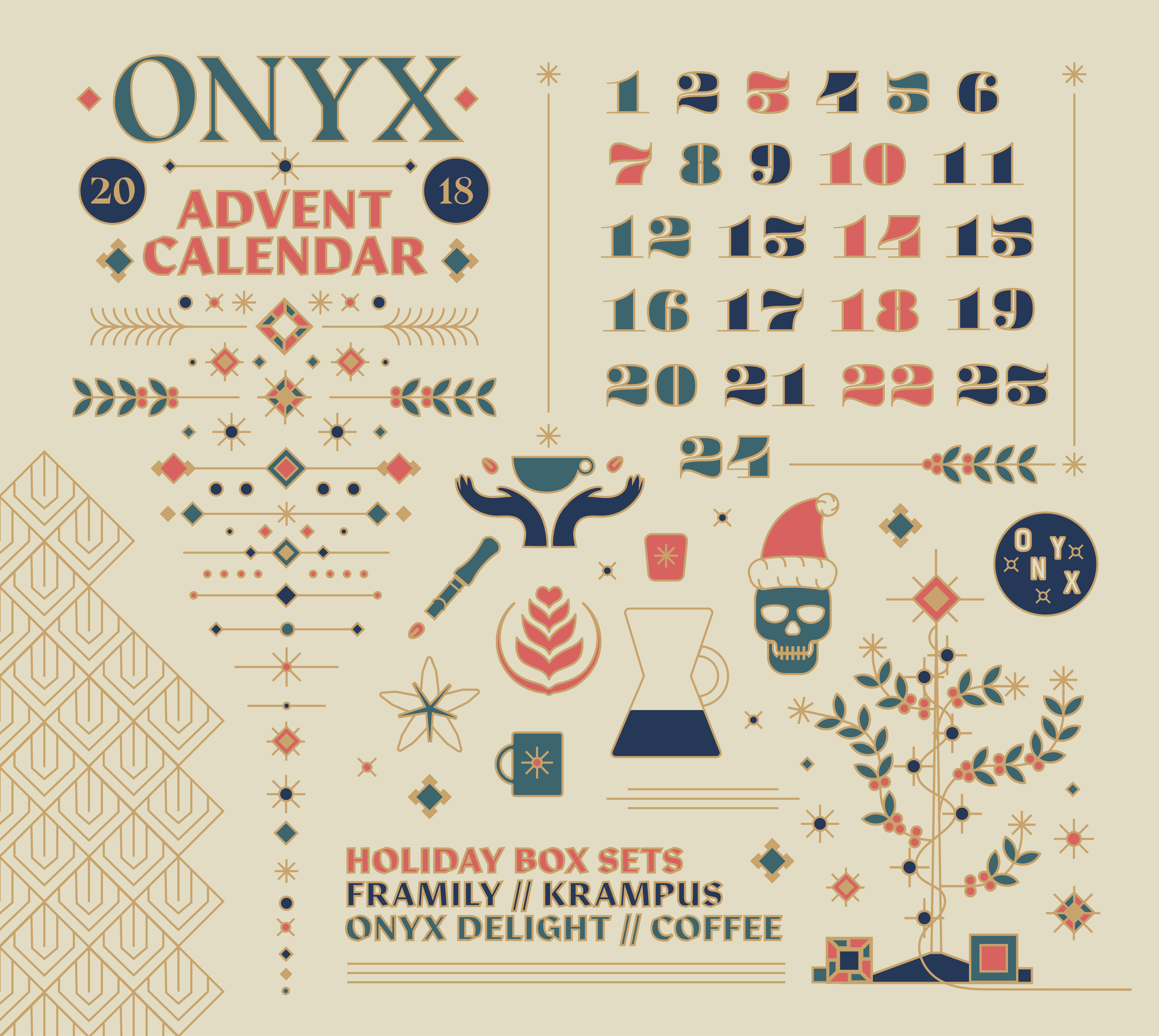 ONYX Advent / Holiday style direction by brenton_clarke on Dribbble