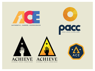 (WIP) Rogers CTE program identity exploration ace branding identity logo logotype minimal