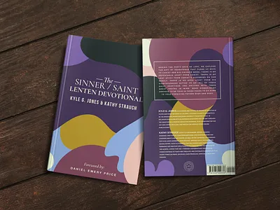 Lenten Devotional 1517 blobs book book cover book design christian cover art gowalla mockup saint shapes sinner