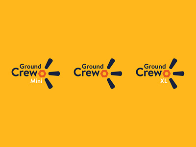 (remodel) Ground Crew branding crew design ground groundcrew idendity lockup logo logotype minimal vector walmart