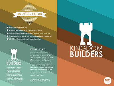KINGDOM BUILDERS bulletin church flyer kingdom kingdom builders monthly new life new life church newsletter nlc redferriswheel zachfonville