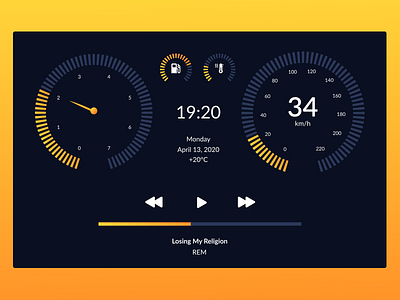 Daily UI #034 - Car Interface