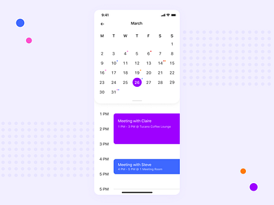 Daily UI #038 - Calendar 038 app calendar calendar app calendar design calendar ui concept daily 100 challenge daily ui 038 dailychallenge dailyui dailyui038 design event app interface schedule schedule app ui uidesign ux