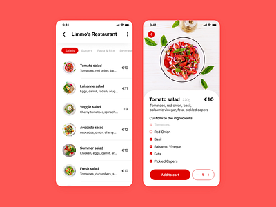 Daily UI #043 - Food/Drink Menu