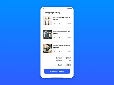 Daily UI #058 - Shopping Cart