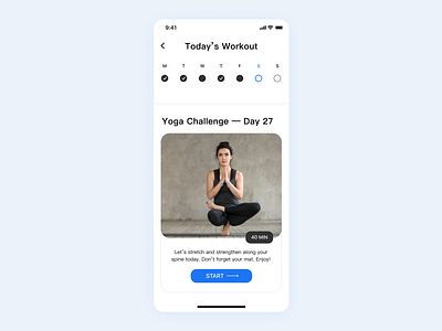 Daily UI #062 - Workout Of The Day