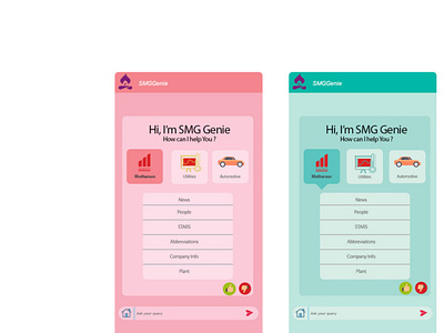 Chat Bot for manufacturing organisation chatbot design ui ux