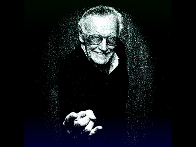 Marvel StanLee Splatter Art