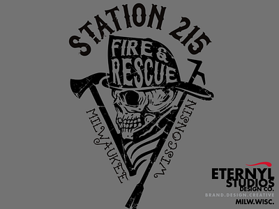 MFD Vintage Fire Rescue Skull