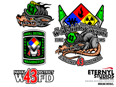 Hazmat FD logo art branding logo promotional