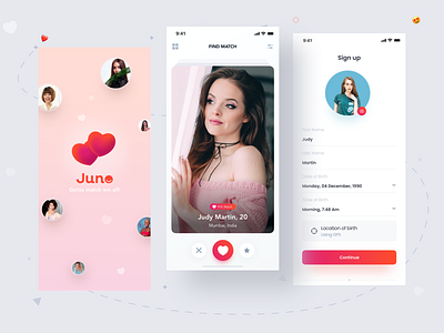 Dating App by Tribhuvan Suthar on Dribbble