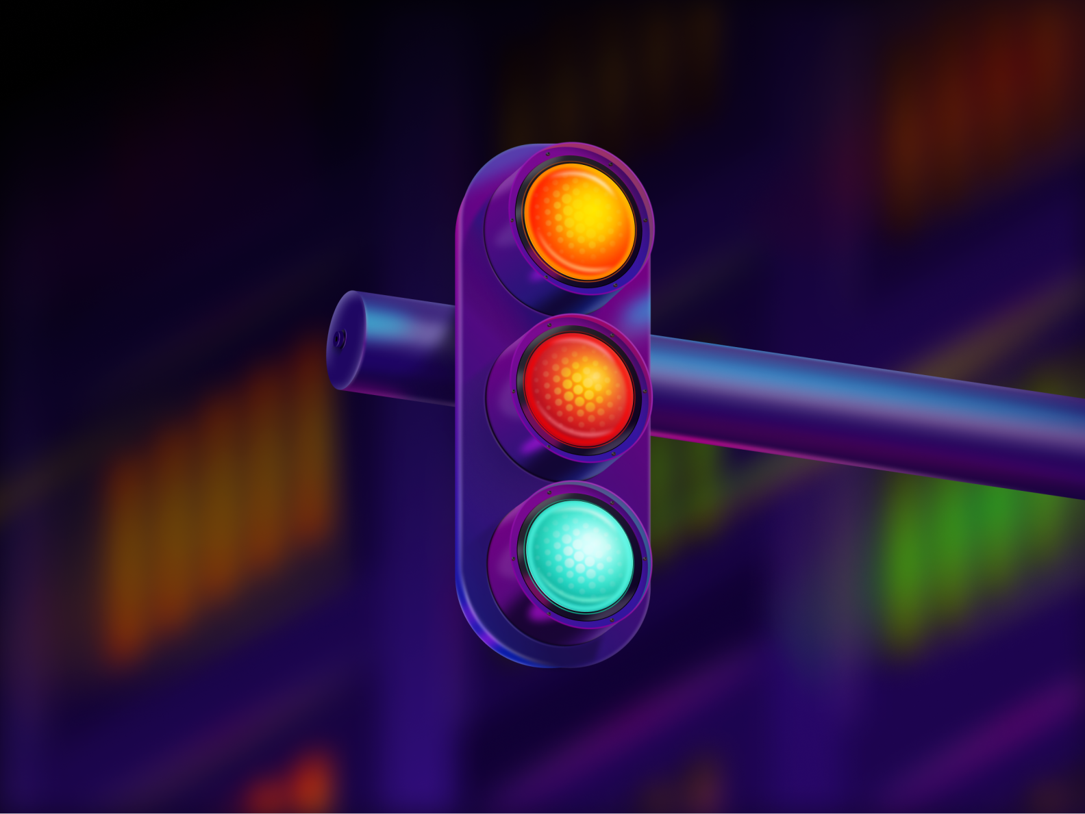 Signal Light 🚦 Figma Illustration by Tribhuvan Suthar for overlayz