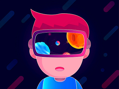 Virtual Reality Game Illustration