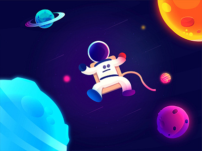 Astronaut astronaut character future game graphic illustration space world