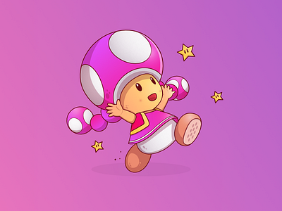 mario pink toad