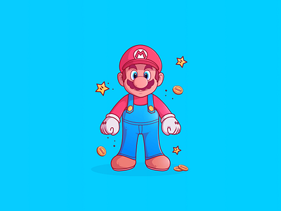 Mario Bros games identity illustration mario mariobros nintendo vector video