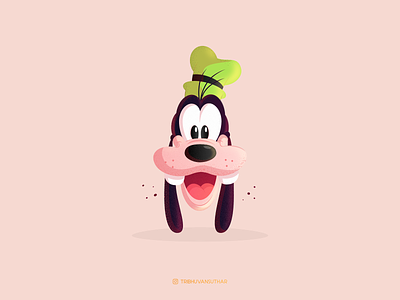 Goofy Character baby cartoon character design disney dribbble goofy icon illustration vector