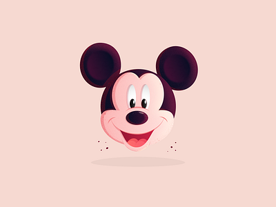 Mickey Mouse art cartoon character dark design disney disney art dribbble gradient illustration mickeymouse vector