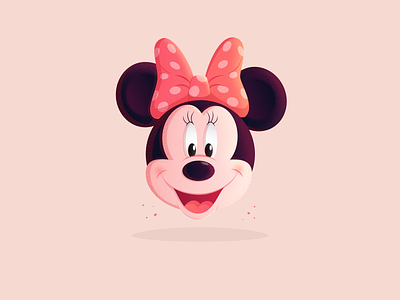 Minnie Mouse affinitydesigner cartoon character design disney dribbble gradient illustration mickey mickeymouse minnie minniemouse vector