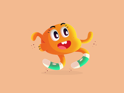 Darwin affinitydesigner brush cartoon cartoonnetwork character cute dribbble grainy illustration vector