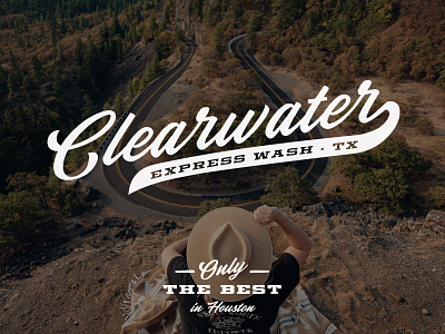 Clearwater brand brand identity branding car carwash design lifestyle brand logo logo design typography vector