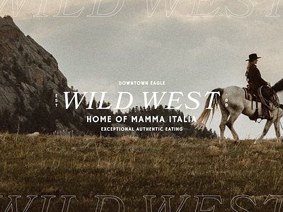 Wild West: Home of Mamma Italia brand brand identity branding design illustration lifestyle brand logo logo design vector