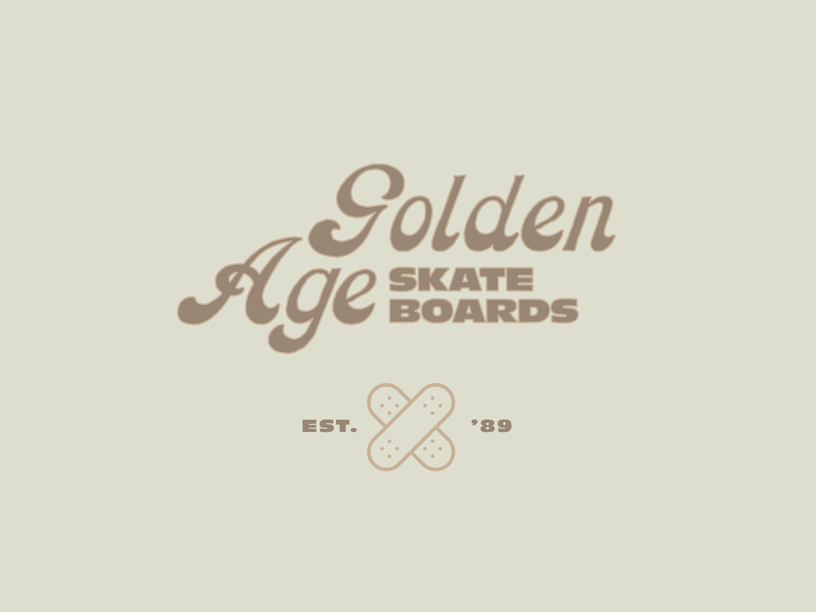 Golden Age Skateboards brand brand identity branding design illustration lifestyle brand logo logo design vector