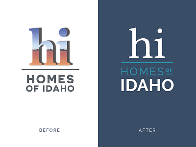 Homes of Idaho soft rebrand boise brand identity branding idaho logo logo design realtor realty rebrand soft rebranding