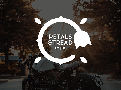 Petals&Tread brand branding cycle honda hondas logo logos mock up moto motorcycle type