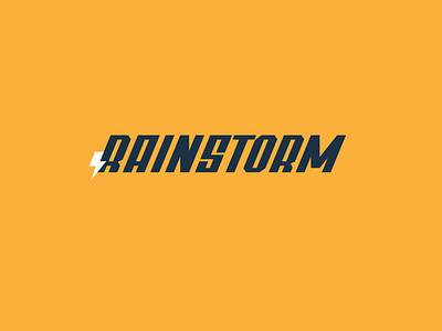 Rainstorm brand brand identity branding design icon lifestyle brand lightning lightning bolt logo logo design thunder thunderbolt typography vector