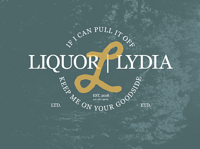 Lydia Liquor Revamped alcohol brand brand identity branding design lifestyle brand liquor logo logo design music typography vector