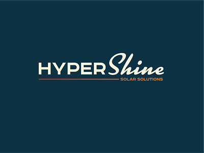 Hyper Shine Solar brand brand identity branding design lifestyle brand logo logo design logotype typerface typography vector wordmark