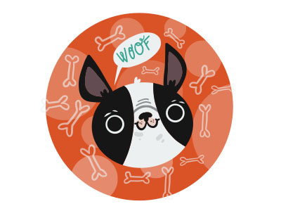 Boston Terrier boston boston terrier character design cute dog doggo illustration illustrator vector
