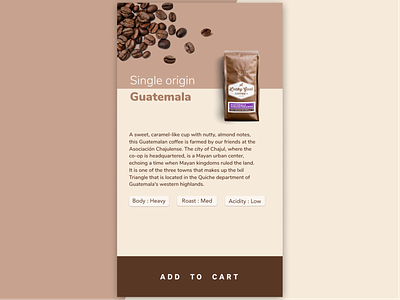 Coffee Description page app app concept coffee concept description design figma kamal page product search ui ux