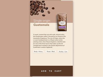 Coffee Description page