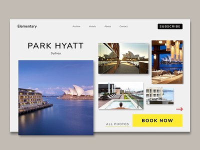 Hotel booking website. concept design figma kamal search skeumorphic typography ui ux web