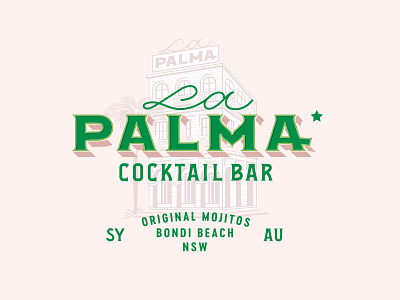 La Palma branding design illustration lettering letters logotype mexico restaurant type typography